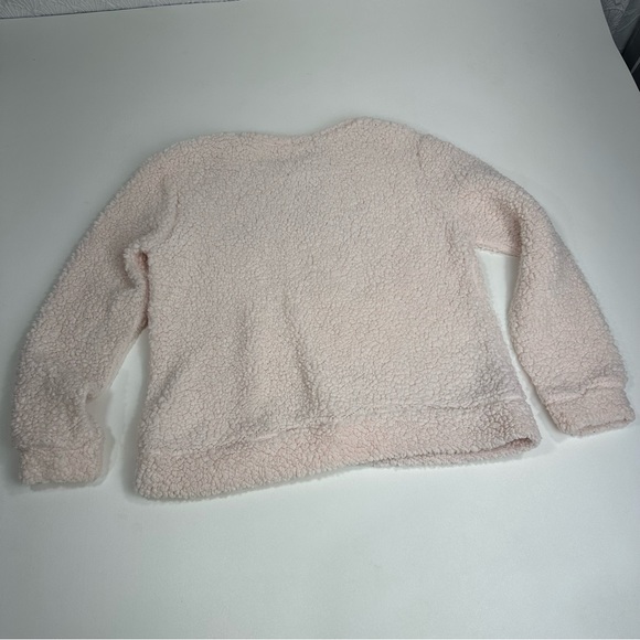 Chance or Fate Womens Deep Pile Crewneck SNOW WAY Sequins Pullover Sweater SZ L - Picture 5 of 6